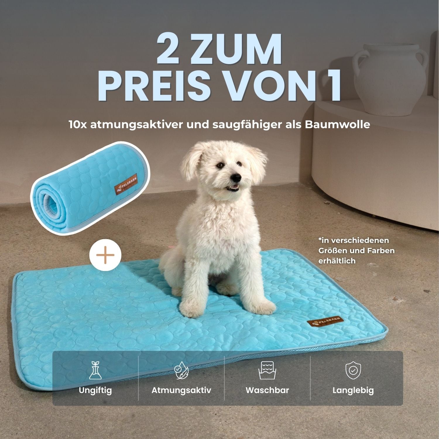 Pelsbarn Kühlmatte (1+1 GRATIS)