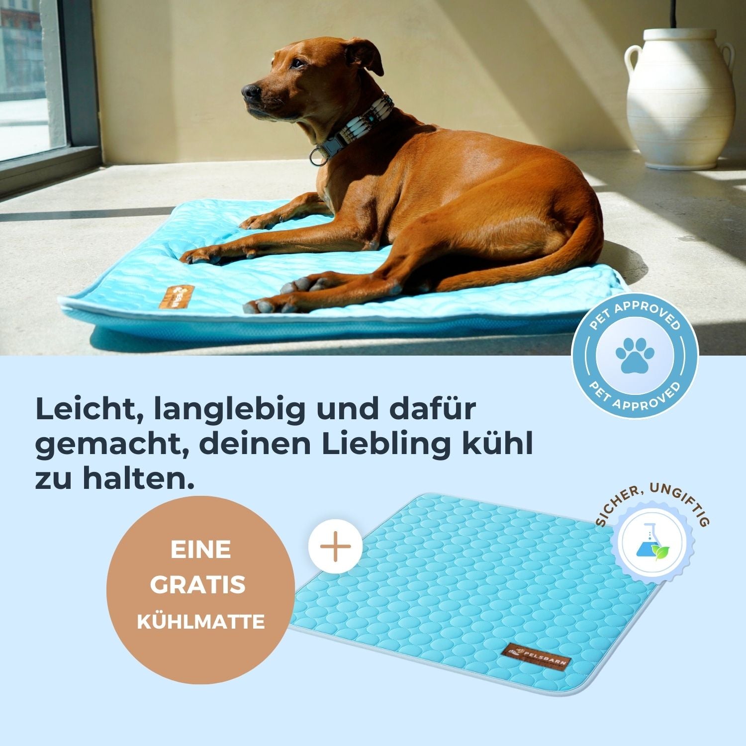 Pelsbarn Kühlmatte (1+1 GRATIS)