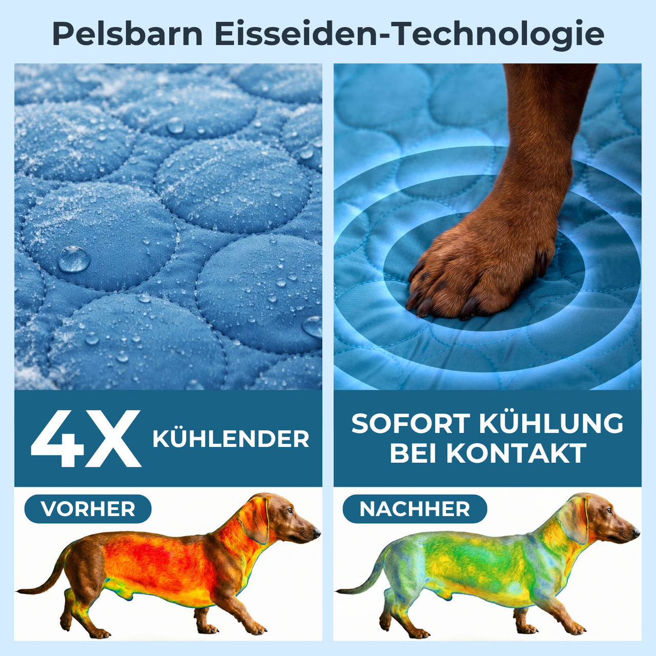 Pelsbarn Kühlendes Sofabett (4-mal effektiver) Komplettes Set