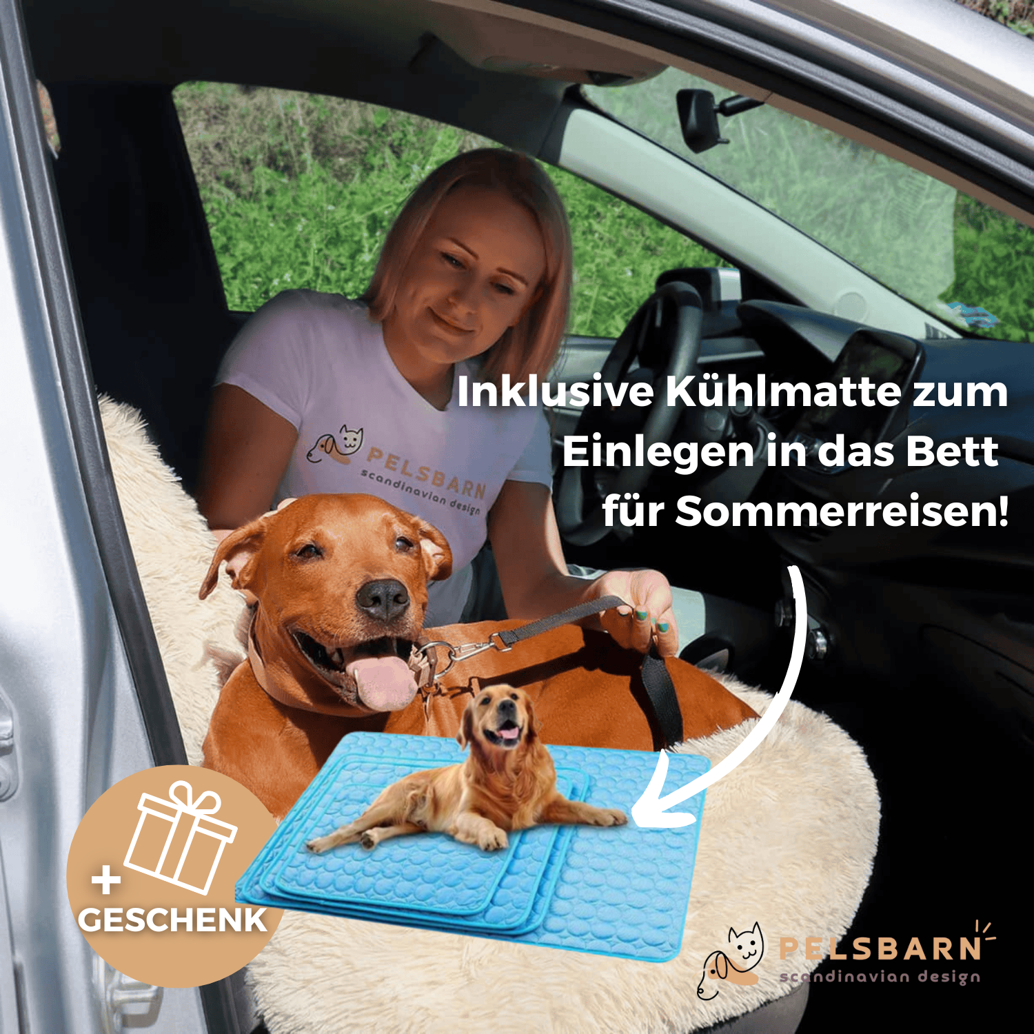 Pelsbarn Autositz 2.+ gratis Kühlmatte