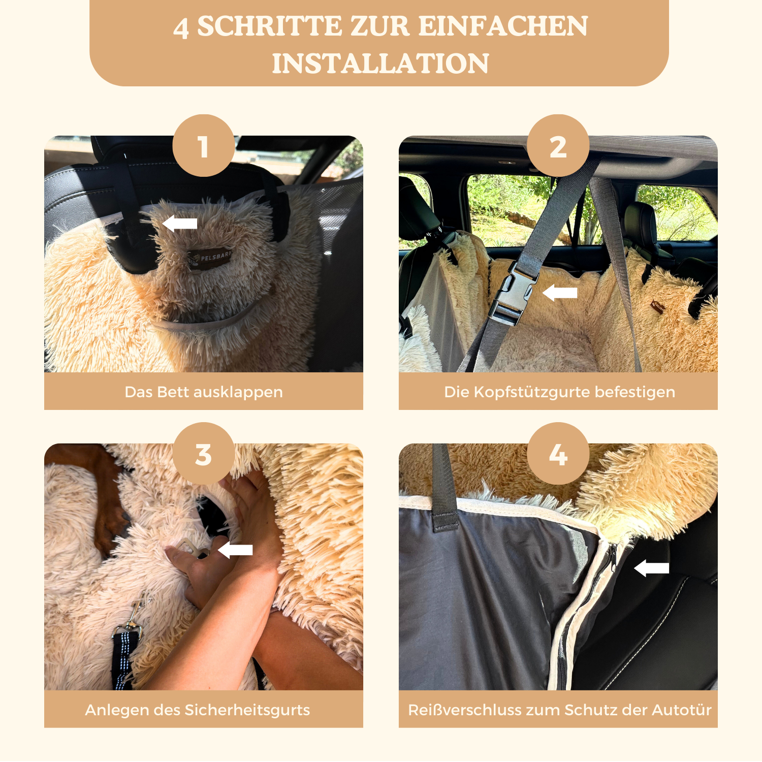 NEU: Pelsbarn Rücksitzschutz